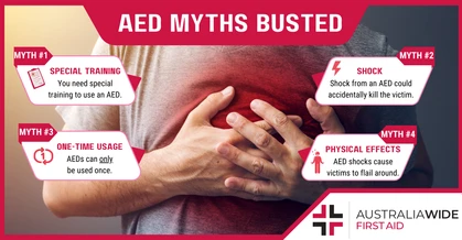 AED myths busted graphic