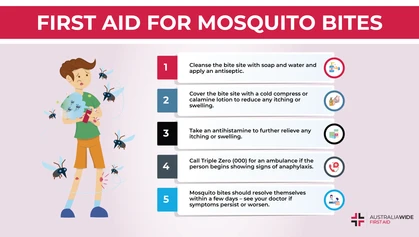As well as causing intense itchiness, mosquito bites can sometimes cause allergic reactions and spread disease, including dengue fever and encephalitis. Luckily, there are a few easy tips for preventing and treating mosquito bites. 