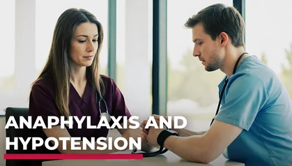 Anaphylaxis and hypotension article header