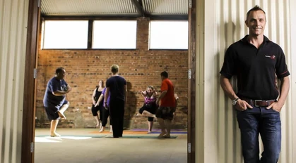  AWFA Staff yoga class – Image courtesy of the Courier Mail