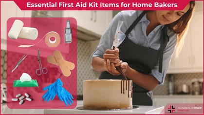 Essential items for a home bakery first aid kit