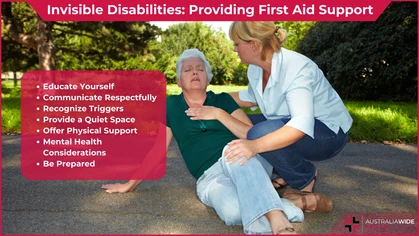 Invisible disabilities first aid support article header