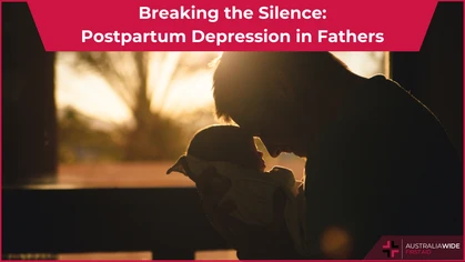 Postpartum depression father article header
