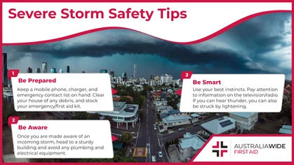Many Queenslanders are familiar with severe storms, which can include storm surges, thunderstorms, and tornadoes. It is important to keep yourself and your loved ones safe during storms, as they can cause falling debris and asthma attacks. 