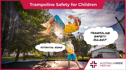 A trampoline is a sheet or web that is attached by cords or springs to an above ground frame that is used as a springboard to jump and land. 