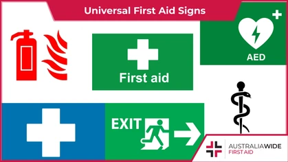 Universal first aid signs