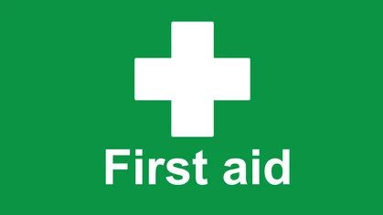 The internationally accepted symbol for first aid is a white cross